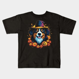 Australian Shepherd  Halloween Kids T-Shirt